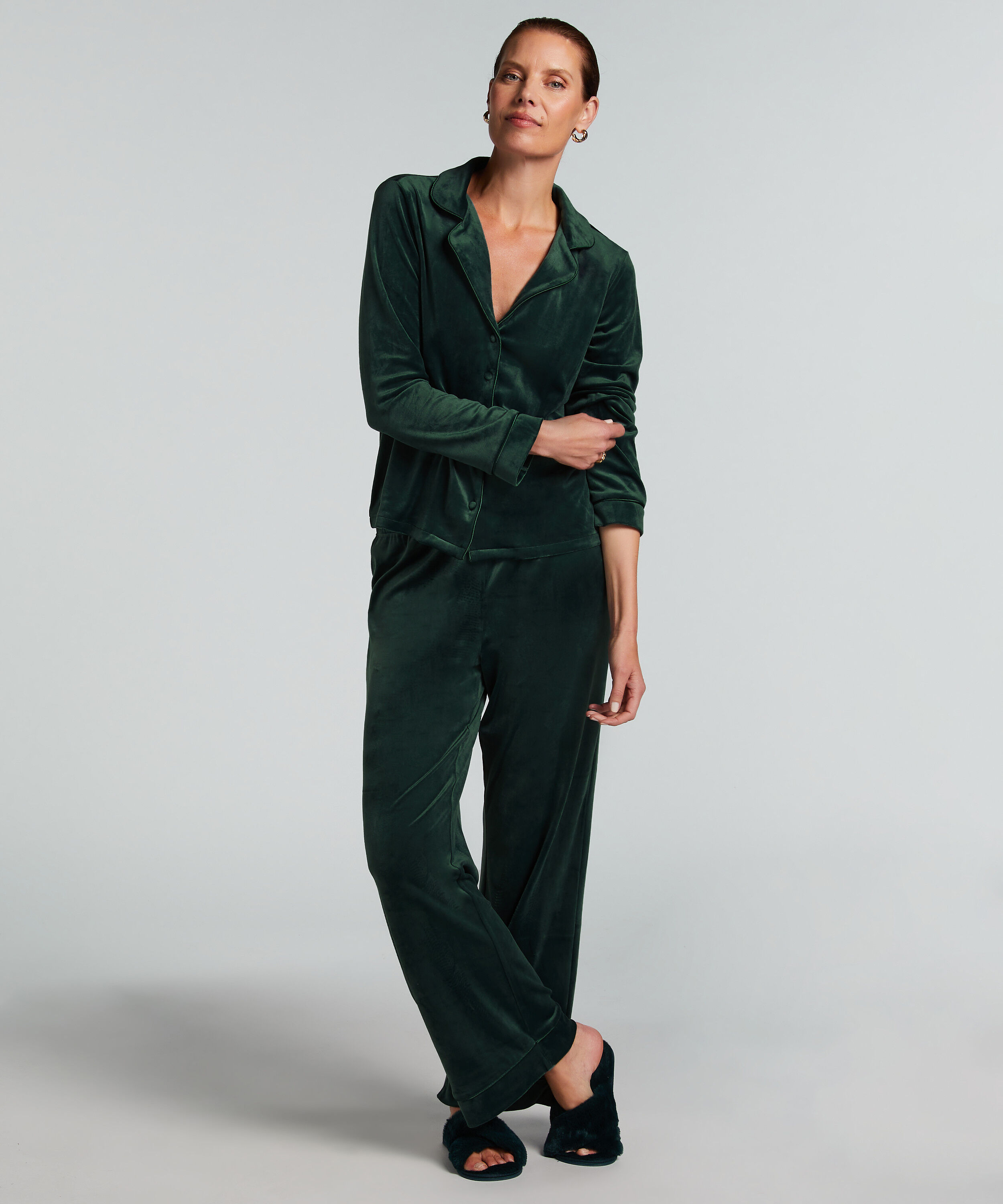 Langarmjacke Velours