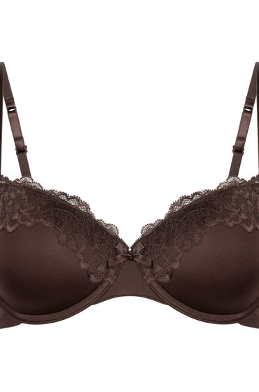 Thumbnail - Hunkemöller Vorgeformter Bügel-BH Lace & Shine Braun