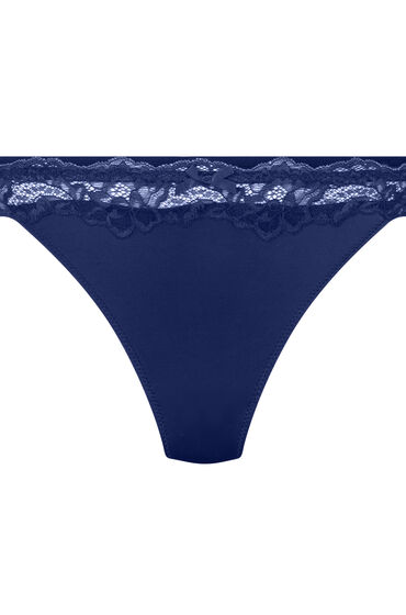 Thumbnail - Hunkemöller String Lace & Shine Blau