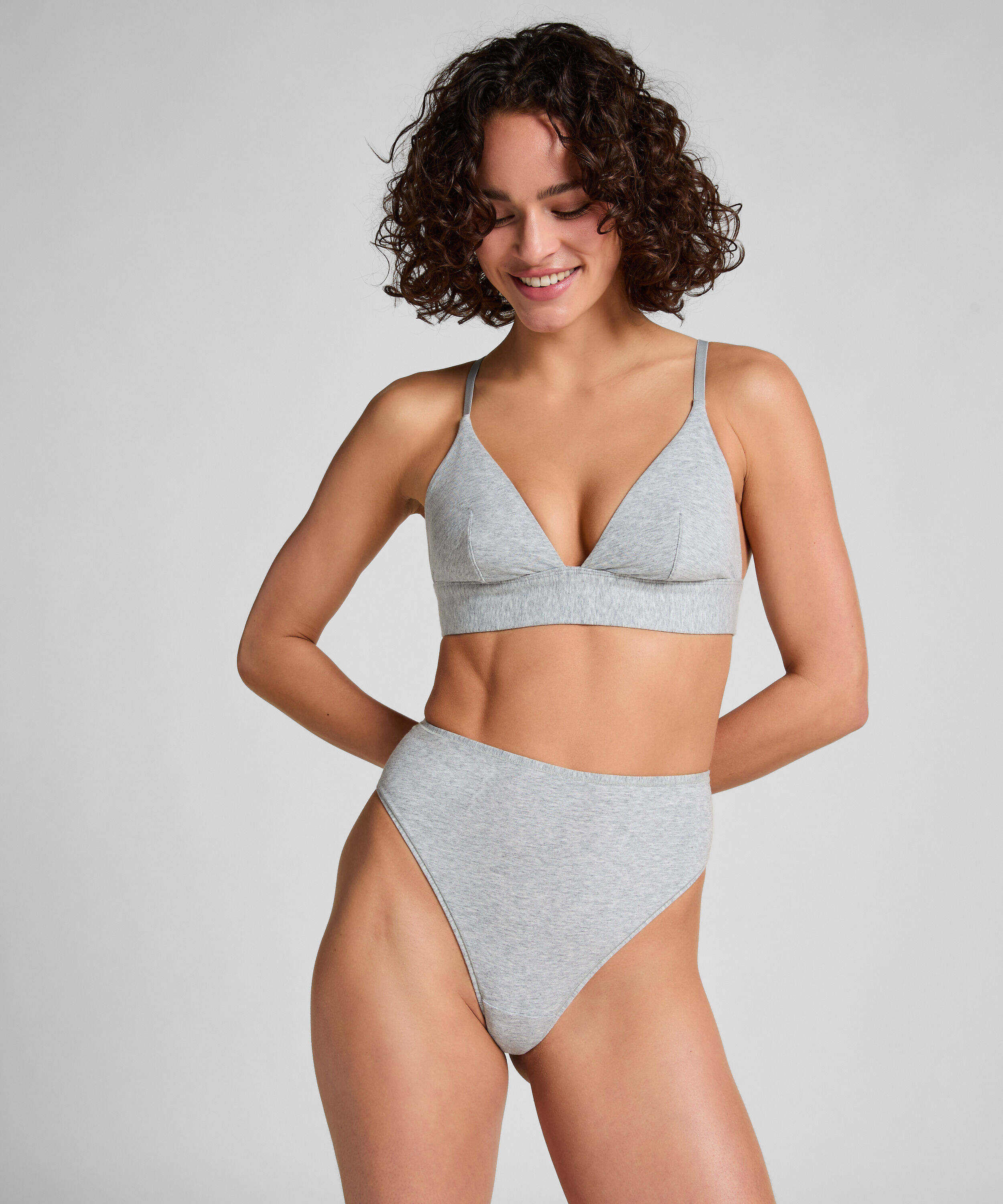 Baumwoll-String, Grau Baumwoll-String, Grau