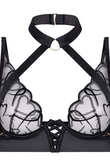 Thumbnail - Hunkemöller Olivia Unwattierter Bügel-BH Schwarz