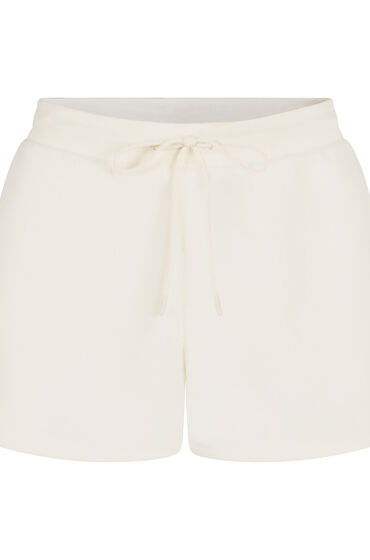 Thumbnail - Hunkemöller Sportliche Shorts Fleece Weiß