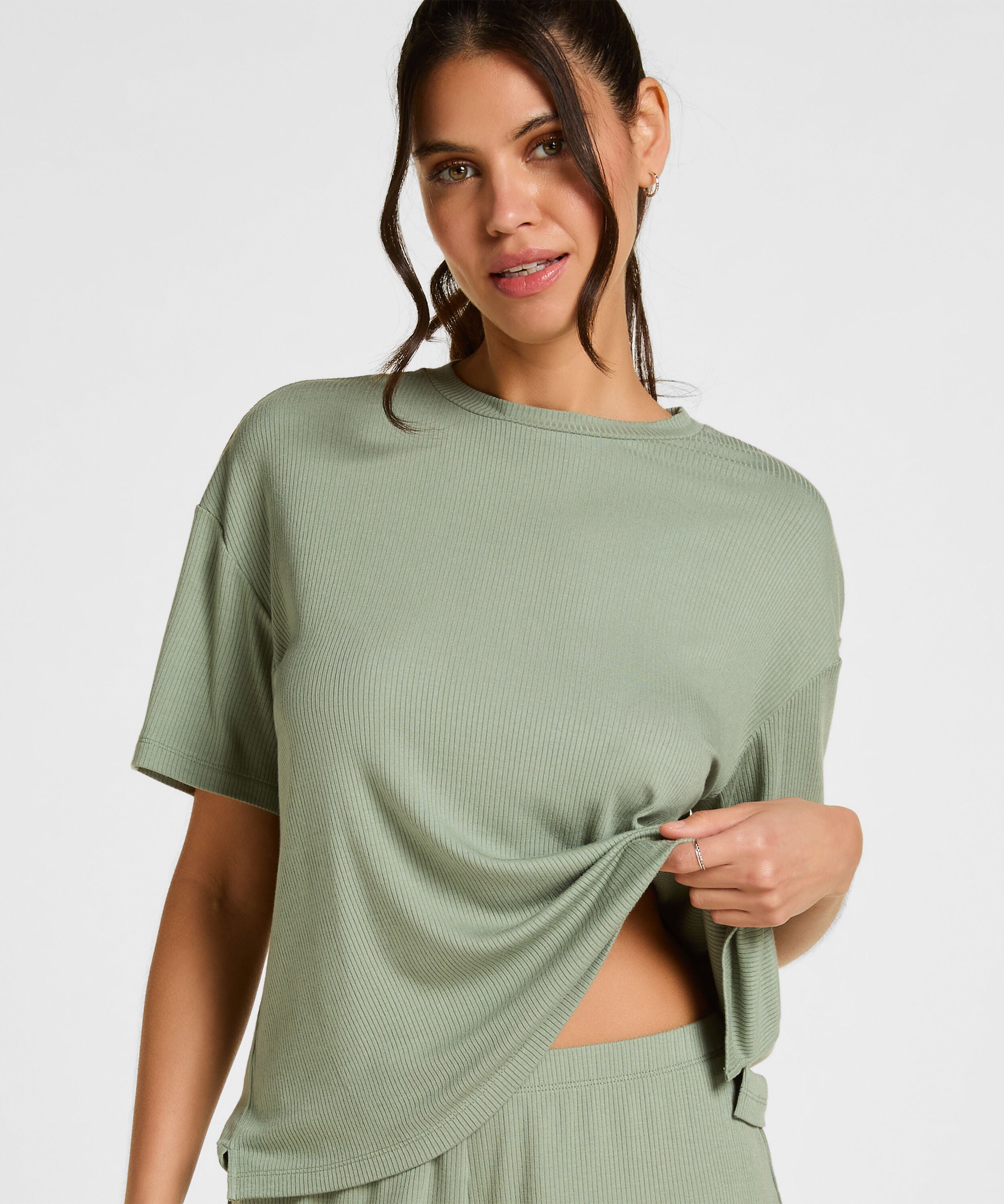 Pyjama Shirt, Grün
