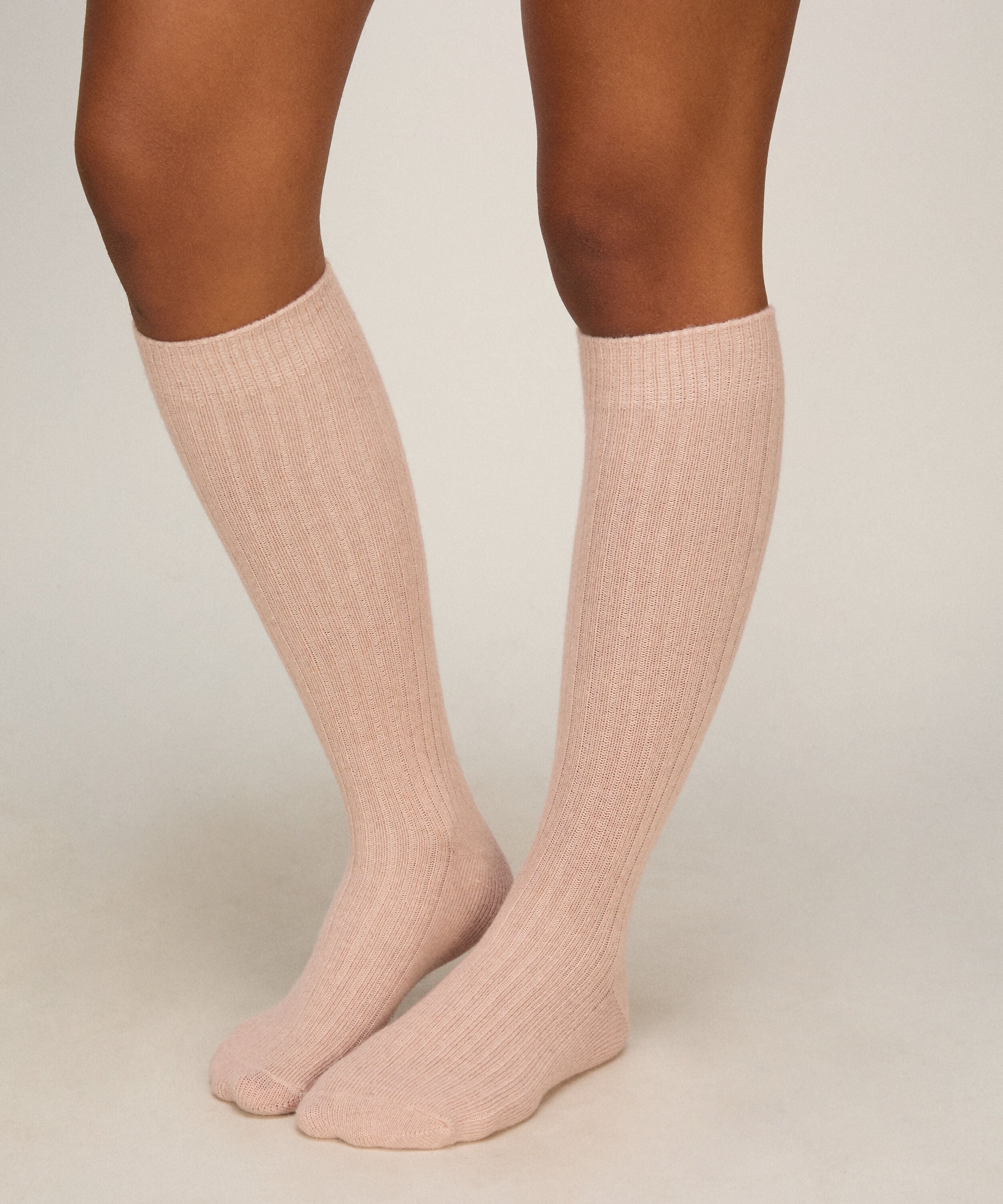Cashmere Blended Socken, Rosa Cashmere Blended Socken, Rosa
