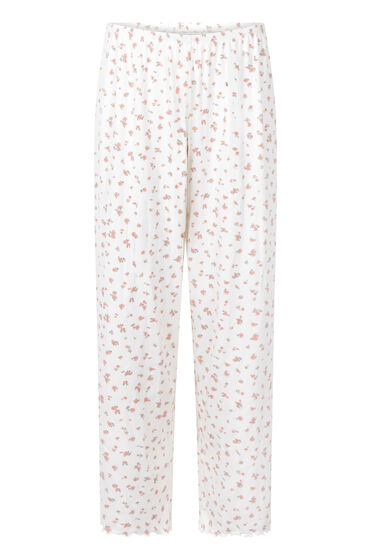 Thumbnail - Hunkemöller Gerippte Pyjamahose Weiß