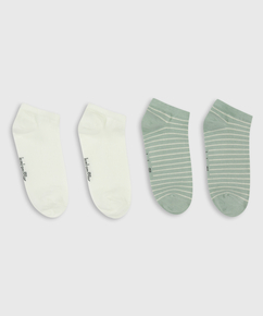2 Paar Socken, Weiß
