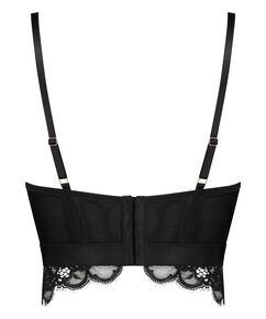 Vorgeformter Longline-B&uuml;gel-BH Heather, Schwarz