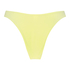 Bikinislip mit hohem Beinausschnitt Texture, Gelb
