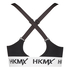 HKMX Sport-BH The Crop Logo Level 1, Schwarz