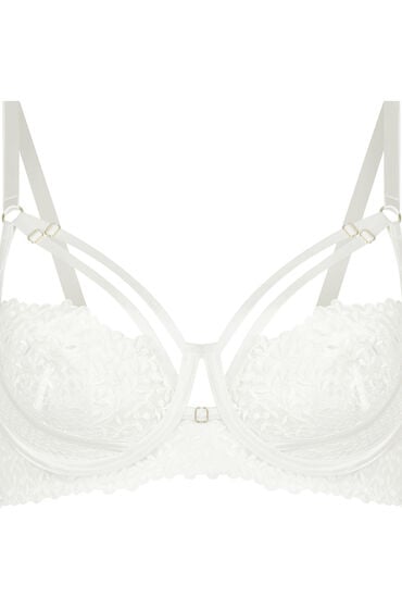 Thumbnail - Hunkemöller Kristina Longline-BH mit Bügel ohne Polsterung Weiß