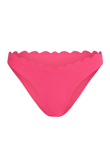 Thumbnail - Hunkemöller Bikini Slip mit hohem Beinausschnitt Scallop Rosa