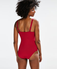 Badeanzug Scallop Dreams Ocean, Rot