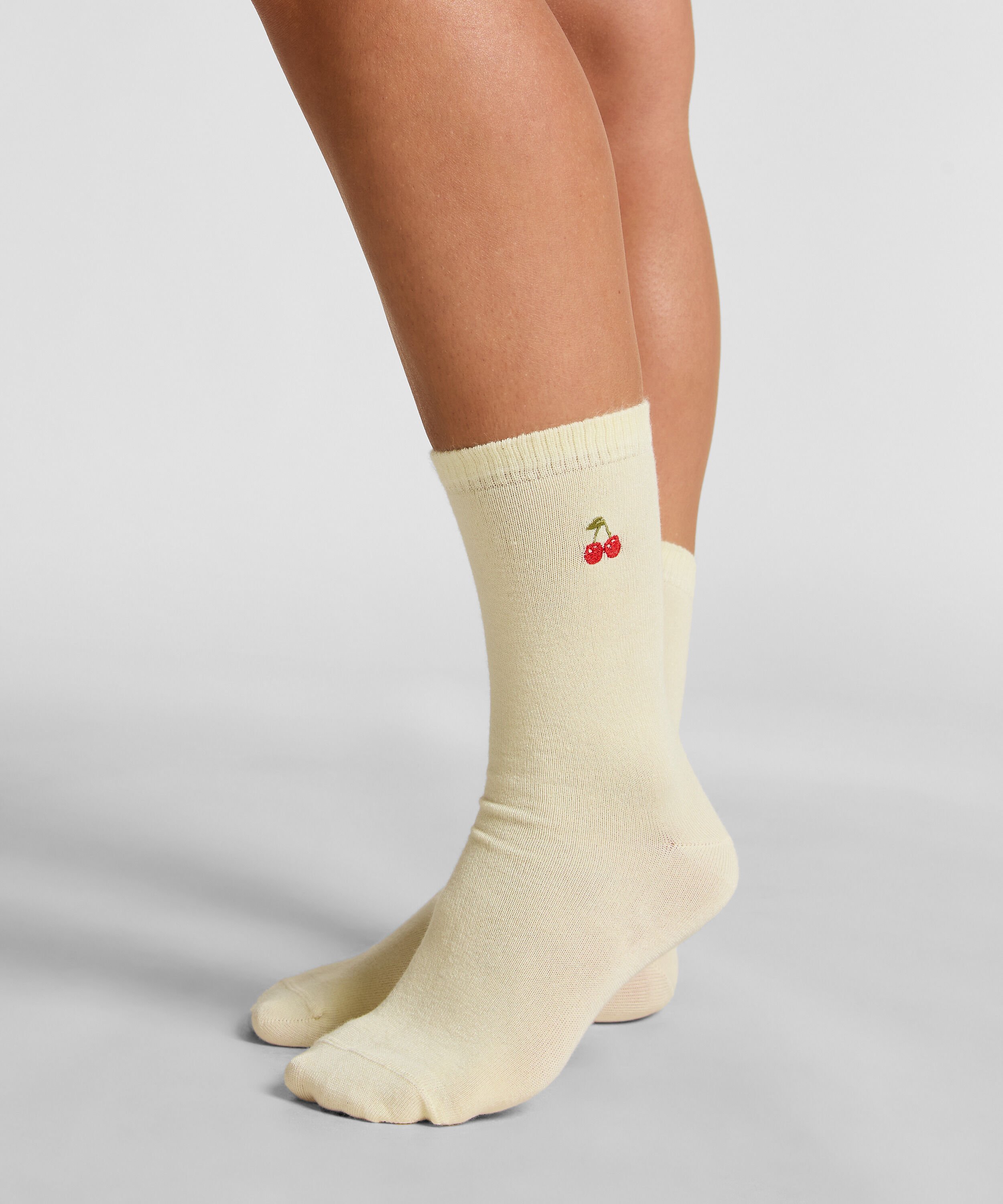 Crew-Socken aus Modal, Gelb