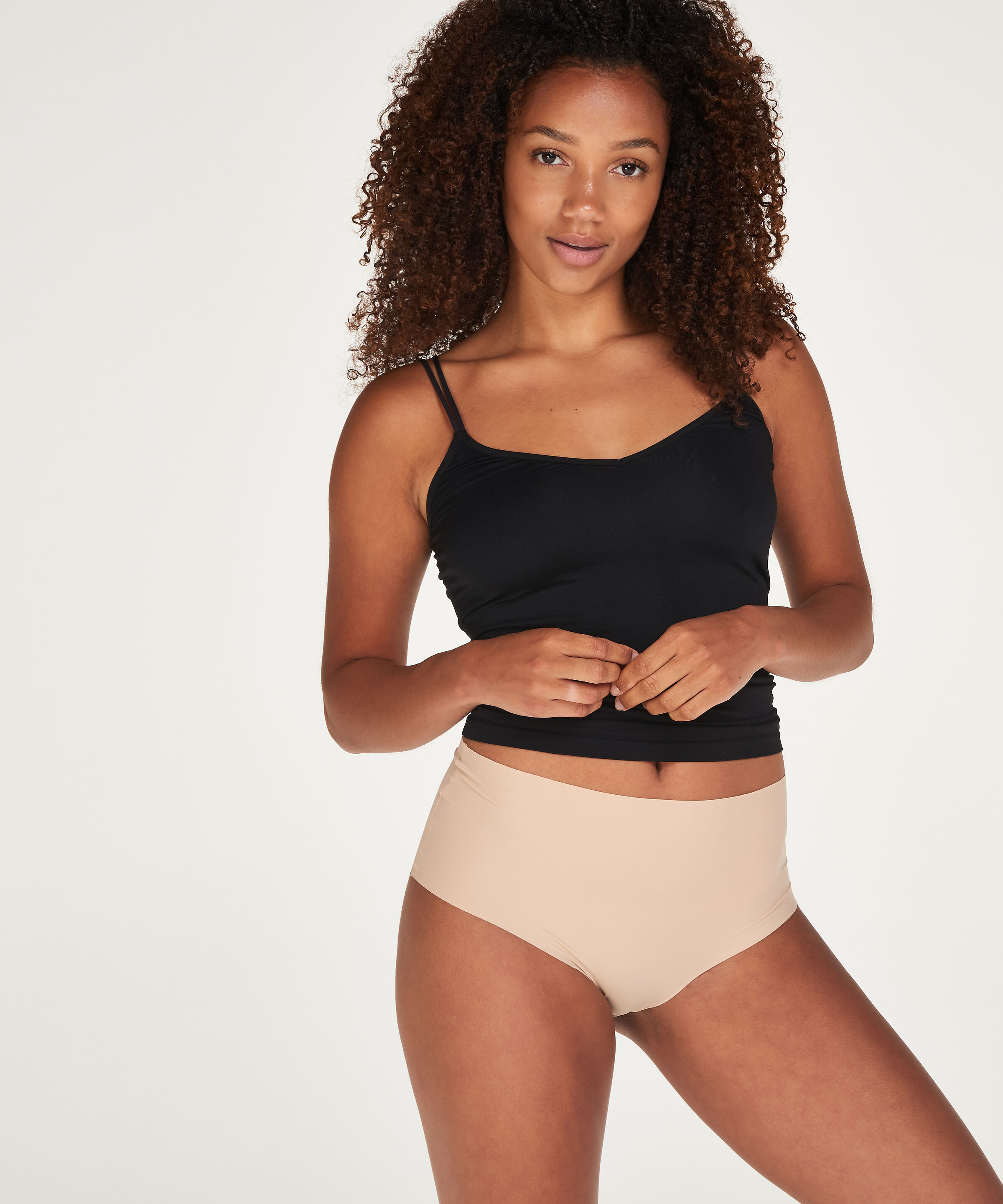 Invisible High-waist Brazilian, Beige