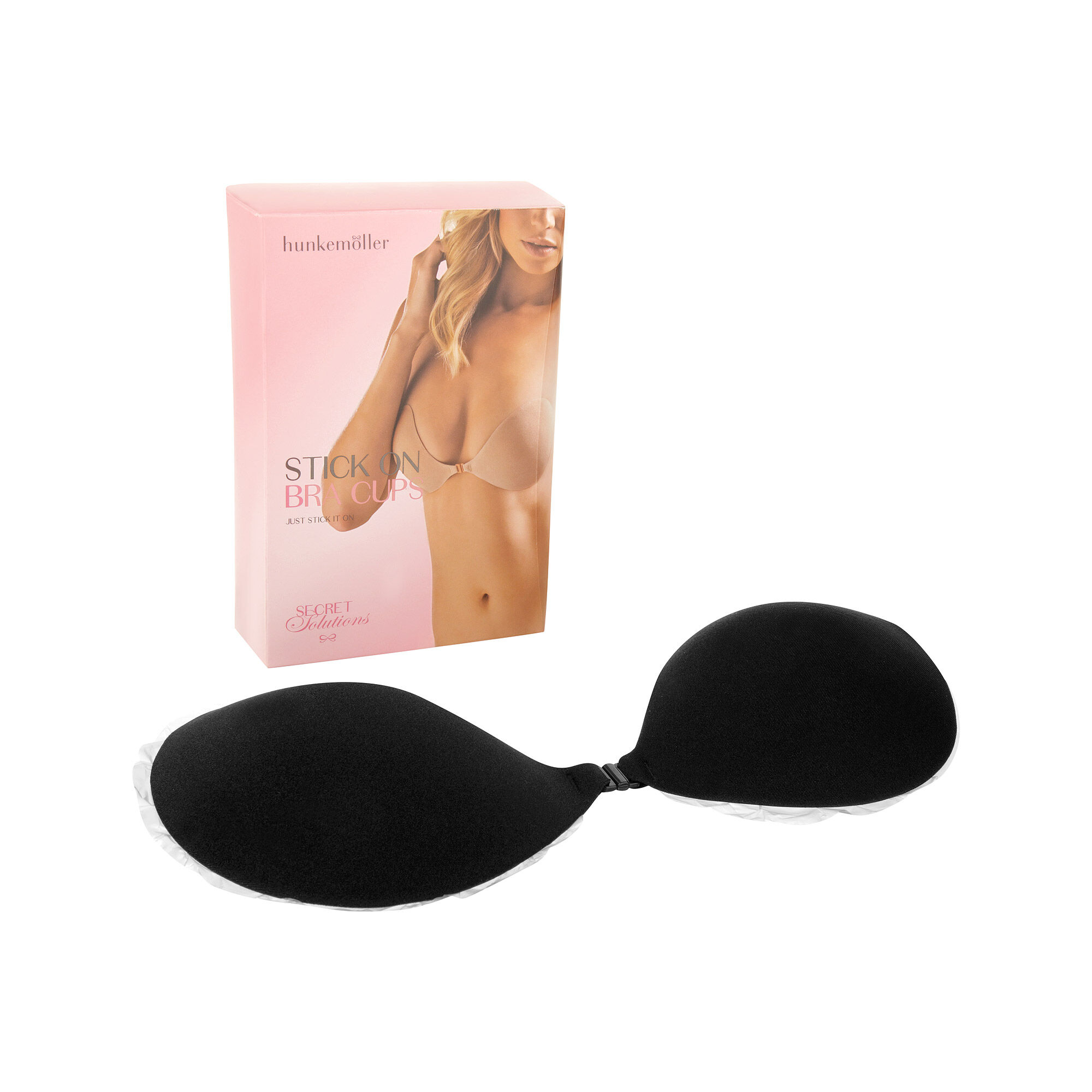 Klebe-BH, Schwarz Klebe-BH, Schwarz