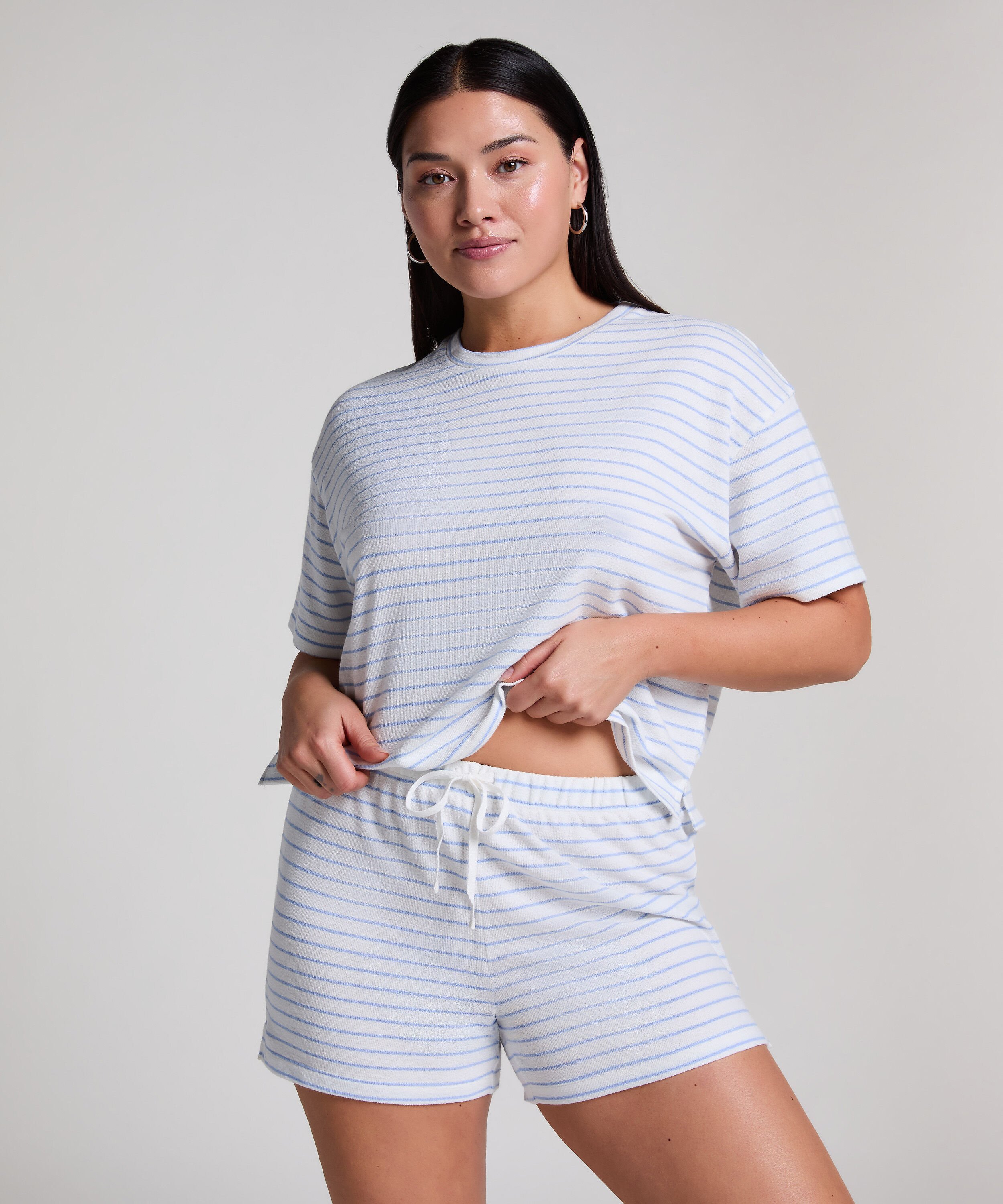 Shorts Baumwolle, Blau