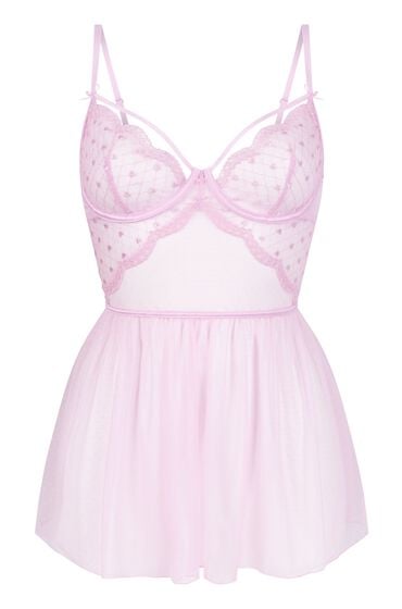 Thumbnail - Hunkemöller Cordelie Babydoll Rosa
