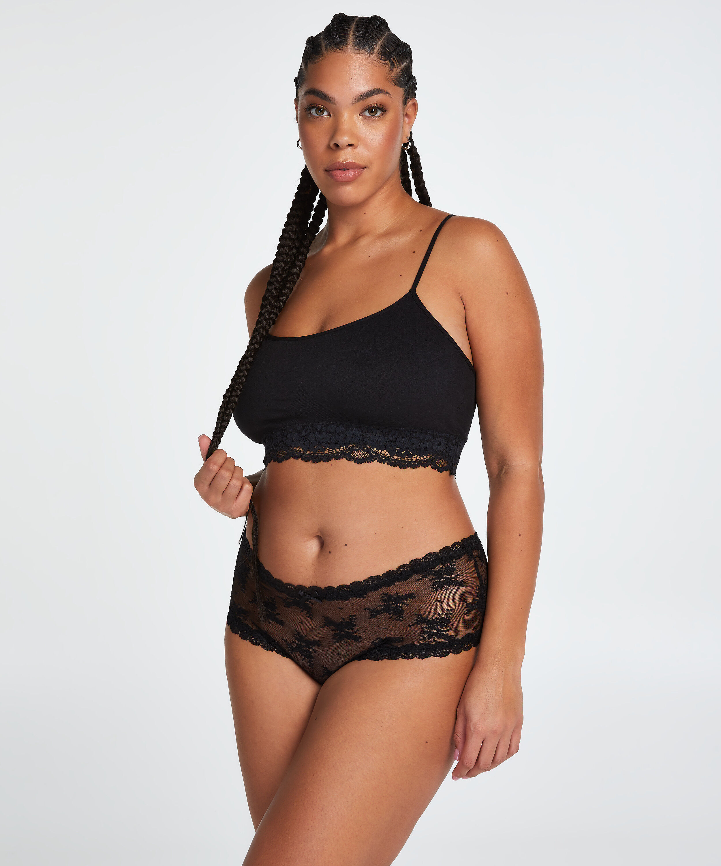Brazilian V-Shape Curvy, Schwarz Brazilian V-Shape Curvy, Schwarz