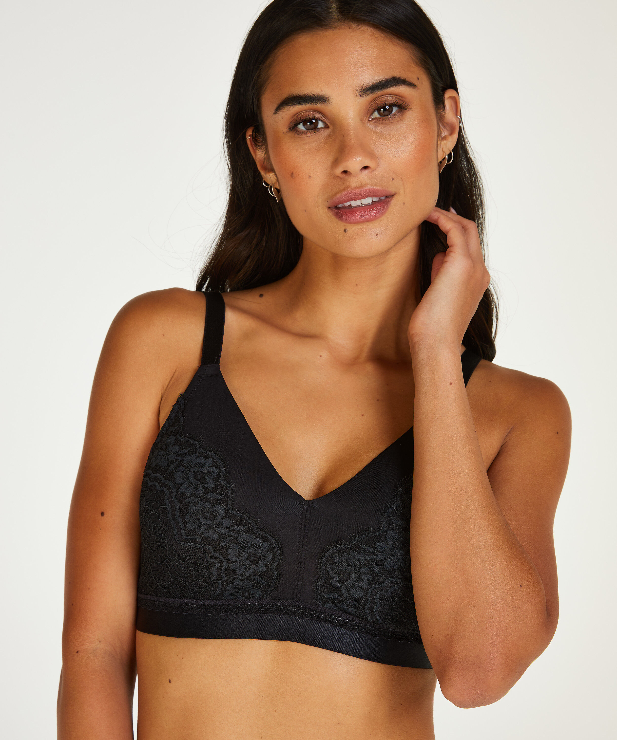 Prothesen-BH ohne Bügel Erica, Schwarz