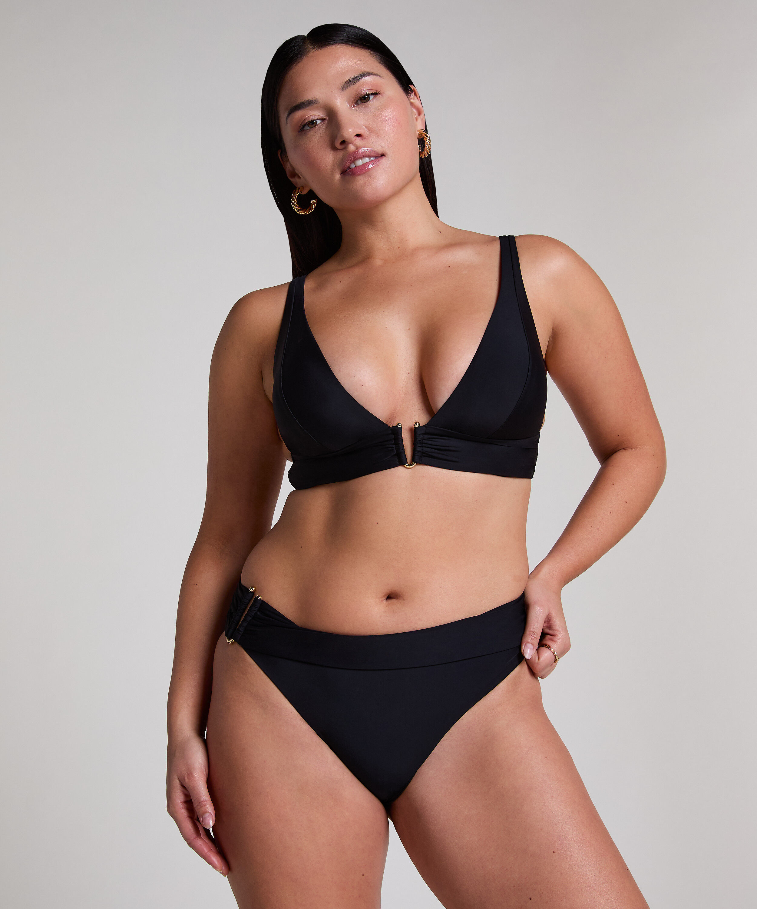 Luna Rio-Bikini-Unterteil, Schwarz