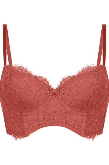 Thumbnail - Hunkemöller Vorgeformter Longline-Bügel-BH Arabella Rot