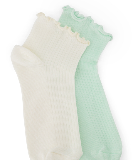 2 Paar Socken, grün