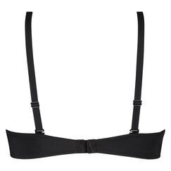 Nicht-vorgeformter B&uuml;gel-BH Satin Fleece, Schwarz