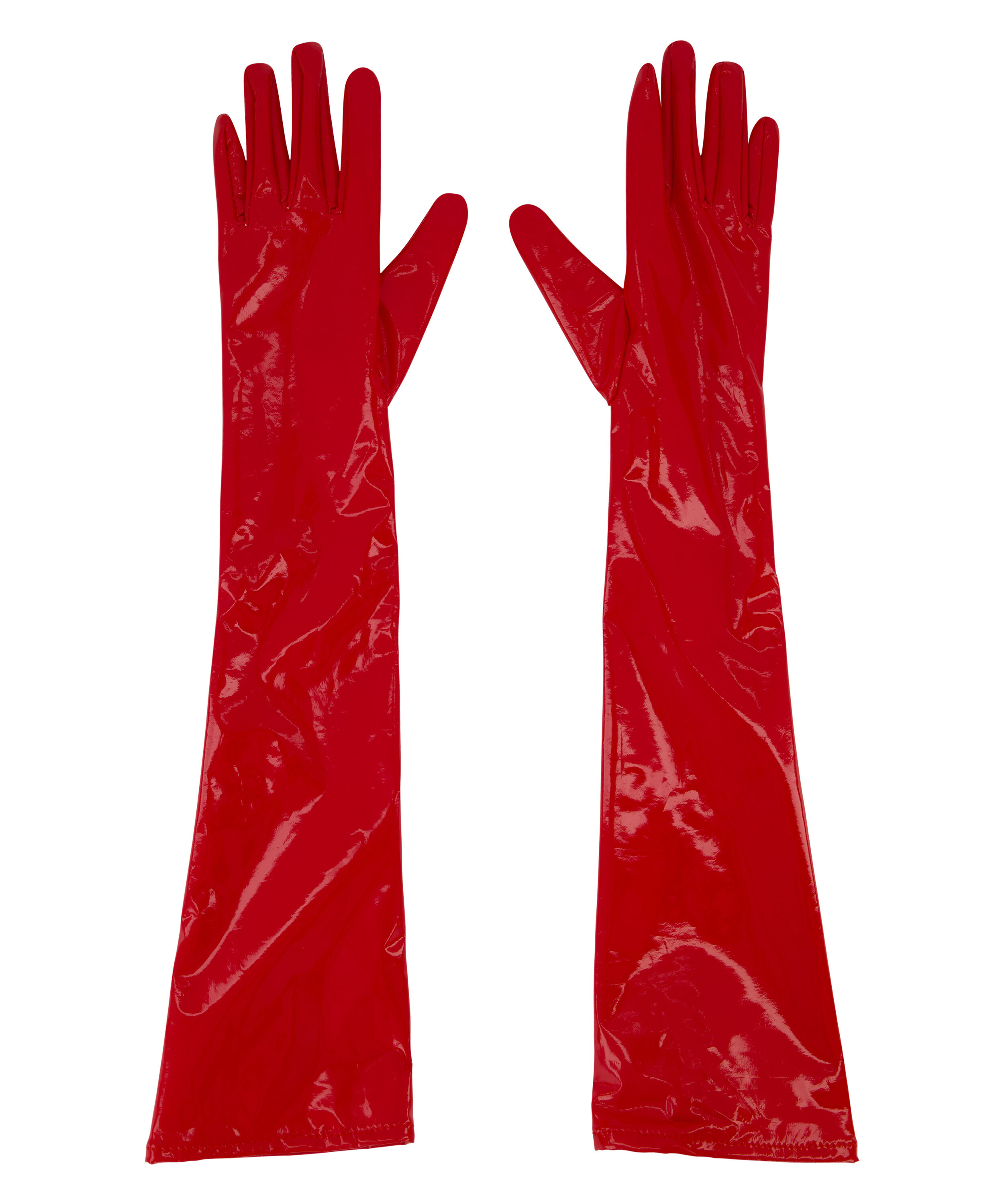 Handschuhe Kunstleder - Rot - Private Kollektion - Hunkemller