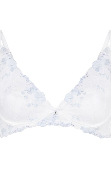Thumbnail - Hunkemöller Bügel-Longline-BH ohne Polsterung Peonie Weiß
