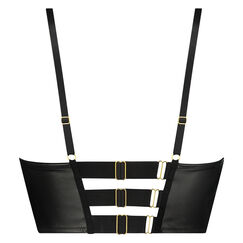 Vorgeformter Push-up-Longline-B&uuml;gel-BH Talia, Schwarz