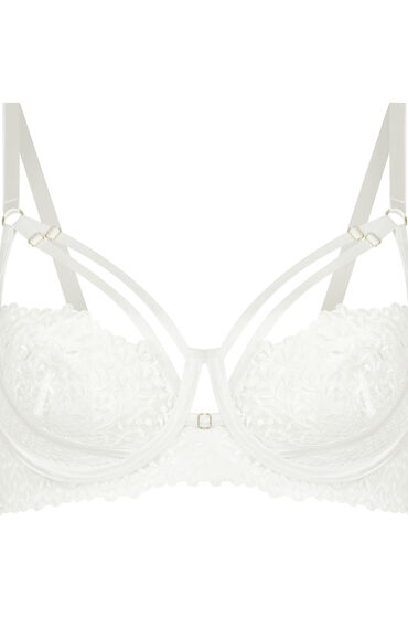 Thumbnail - Hunkemöller Kristina Longline-BH mit Bügel ohne Polsterung Weiß