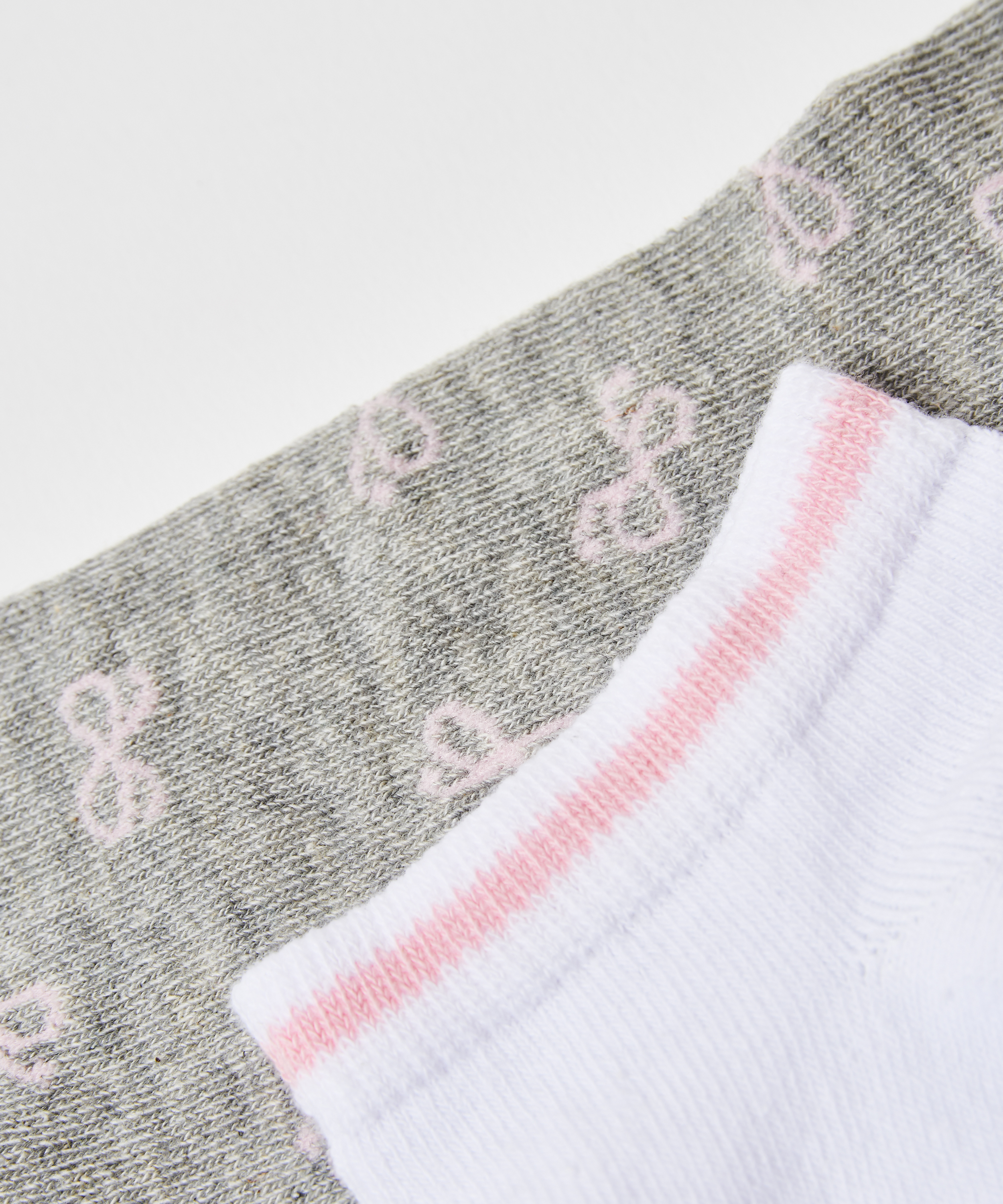 2 Paar Baumwoll-Trainerliner , Grau, main