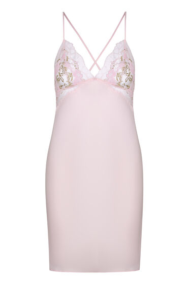 Thumbnail - Hunkemöller Miri Satin-Negligé Rosa