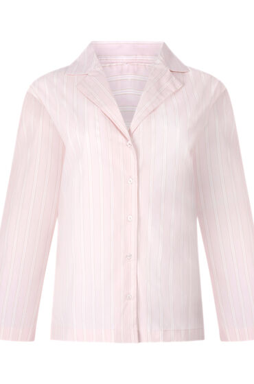 Thumbnail - Hunkemöller Pyjama-Top Baumwolle Poplin Rosa