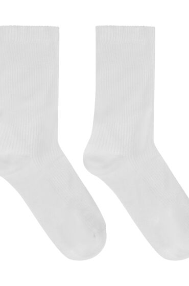 Thumbnail - Hunkemöller Gerippte Crew-Socken aus Modal Weiß