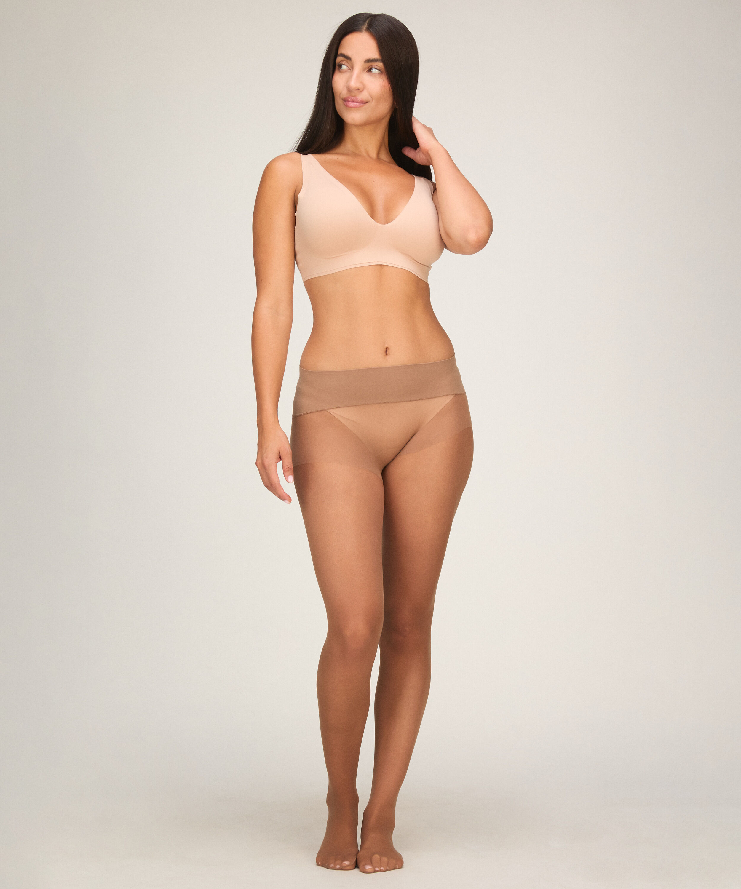 Tight 20 Denier Seamless Velvet Touch, Braun