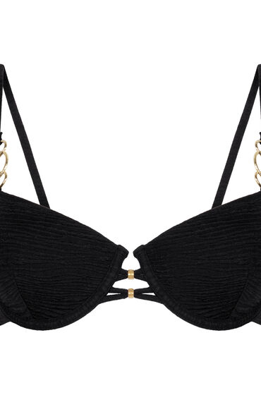 Thumbnail - Hunkemöller Gepolsterter Bikini-BH Bahamas Schwarz