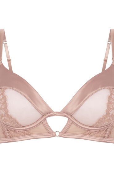 Thumbnail - Hunkemöller Unwattierter Longline-Bügel-BH Nisha Beige