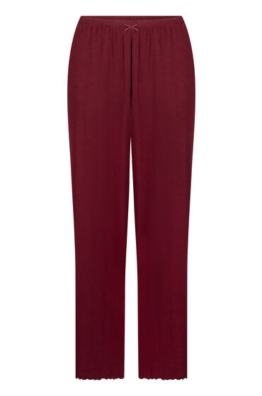 Thumbnail - Hunkemöller Pyjama Hose Loose Pointelle Rot