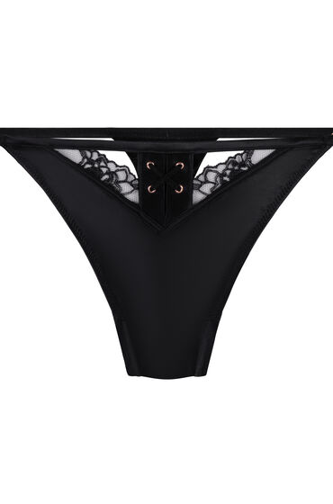 Thumbnail - Hunkemöller Catherine String mit hohem Beinausschnitt Schwarz