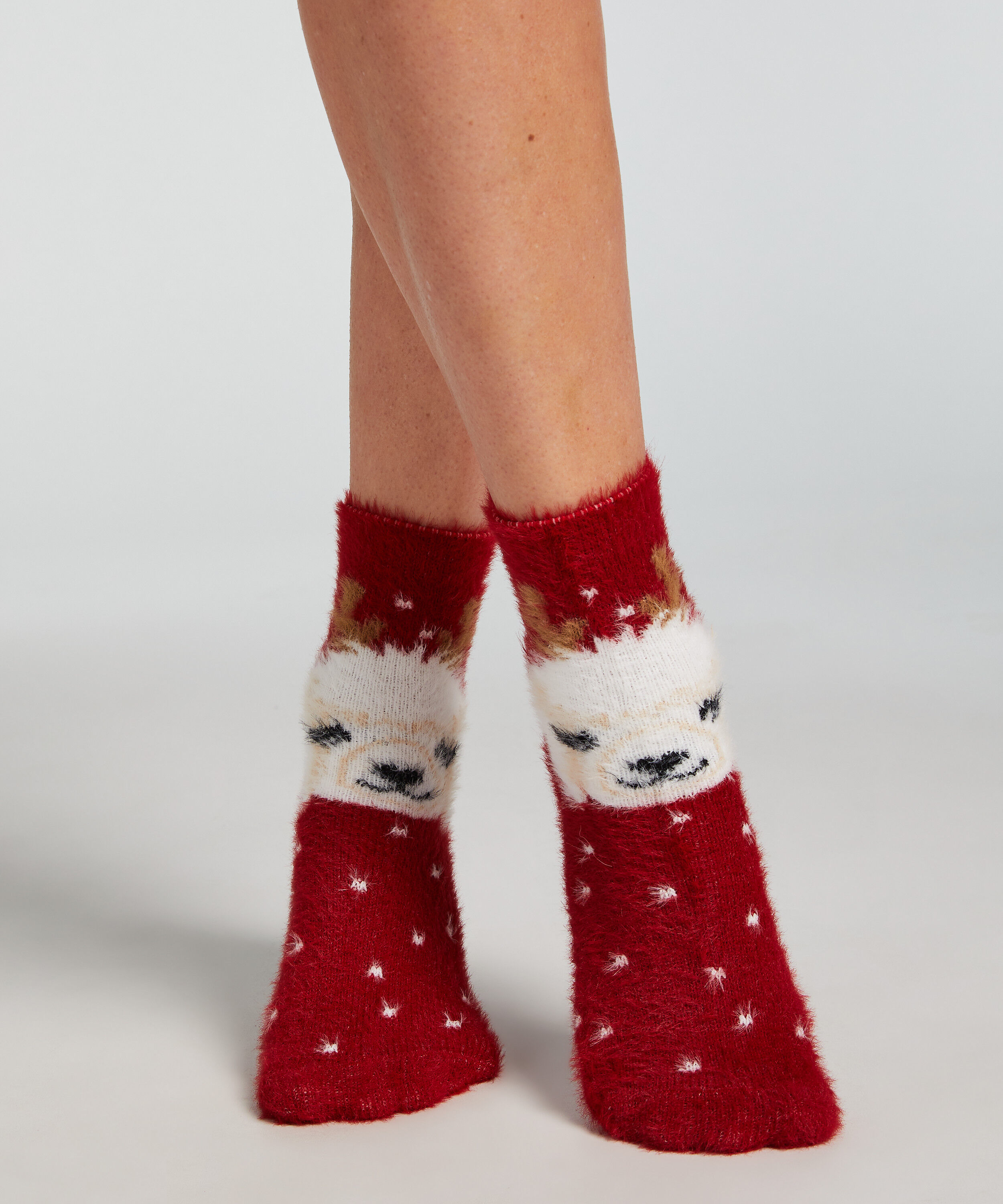 2 Paar Socken Cosy, Rot