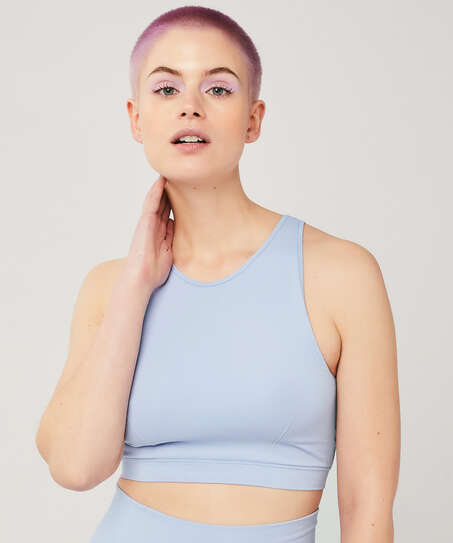 Crop Top Bae, Blau