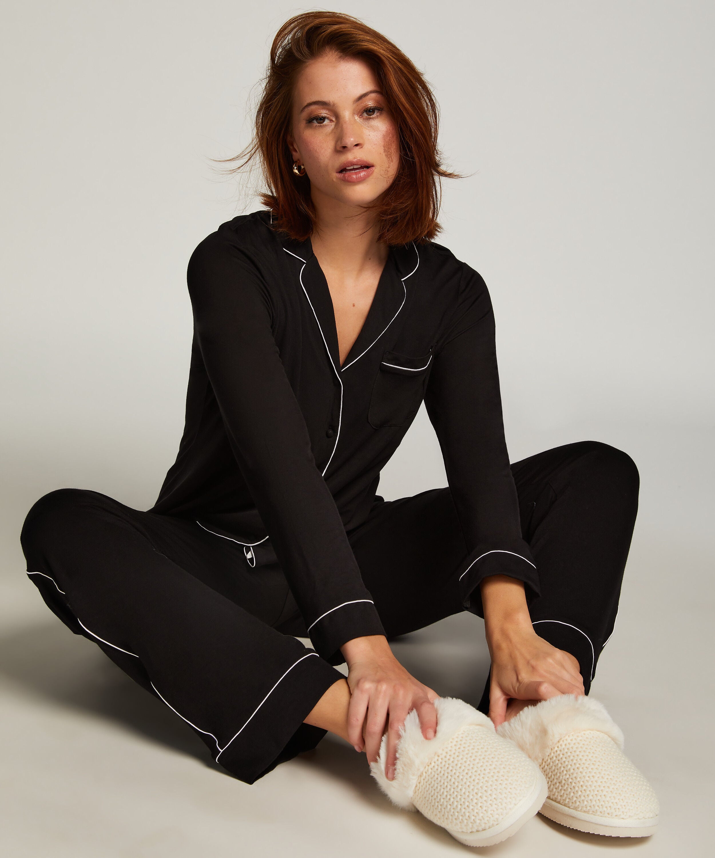 Jersey-Hose Essential, Schwarz