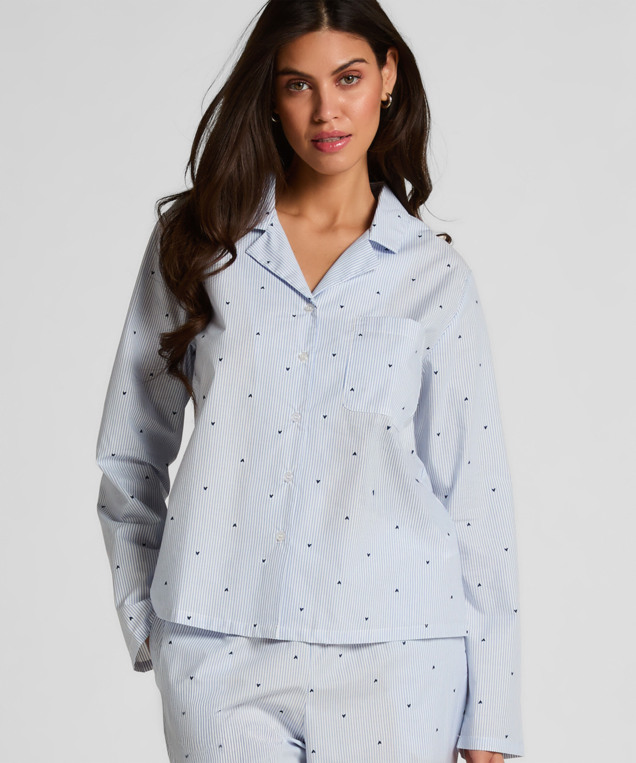 Jacke Baumwolle, Blau