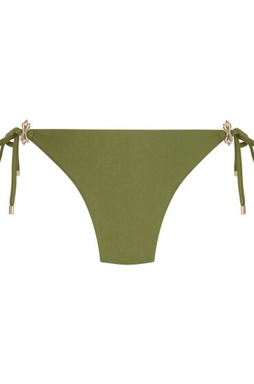 Thumbnail - Hunkemöller Bikini Slip mit hohem Beinausschnitt Yucatan Grün