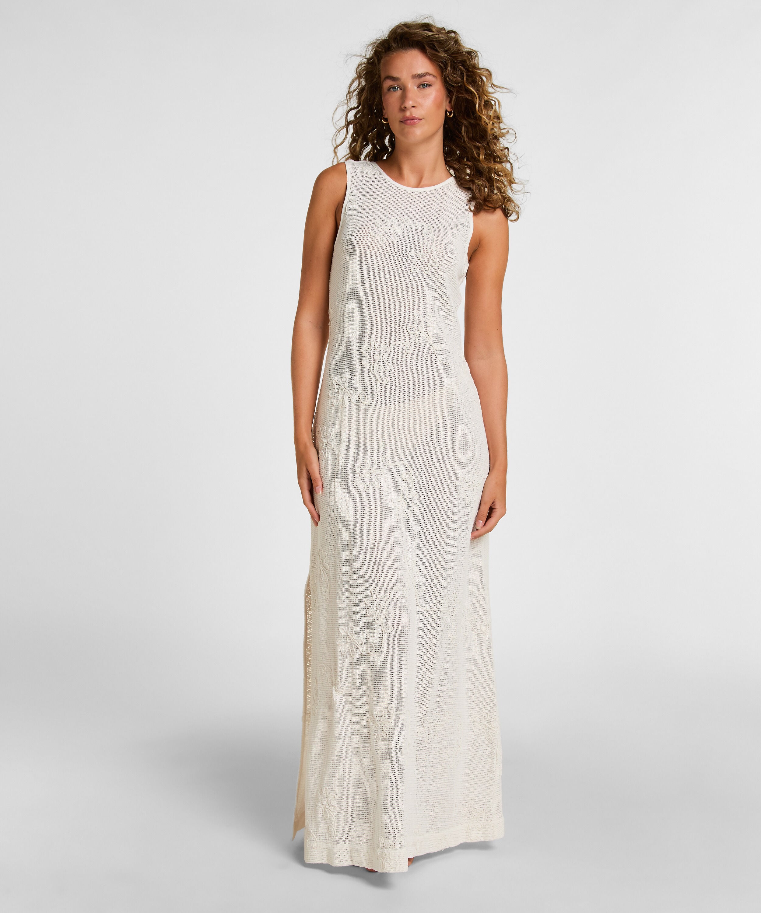 Strandkleid, Weiß Strandkleid, Weiß