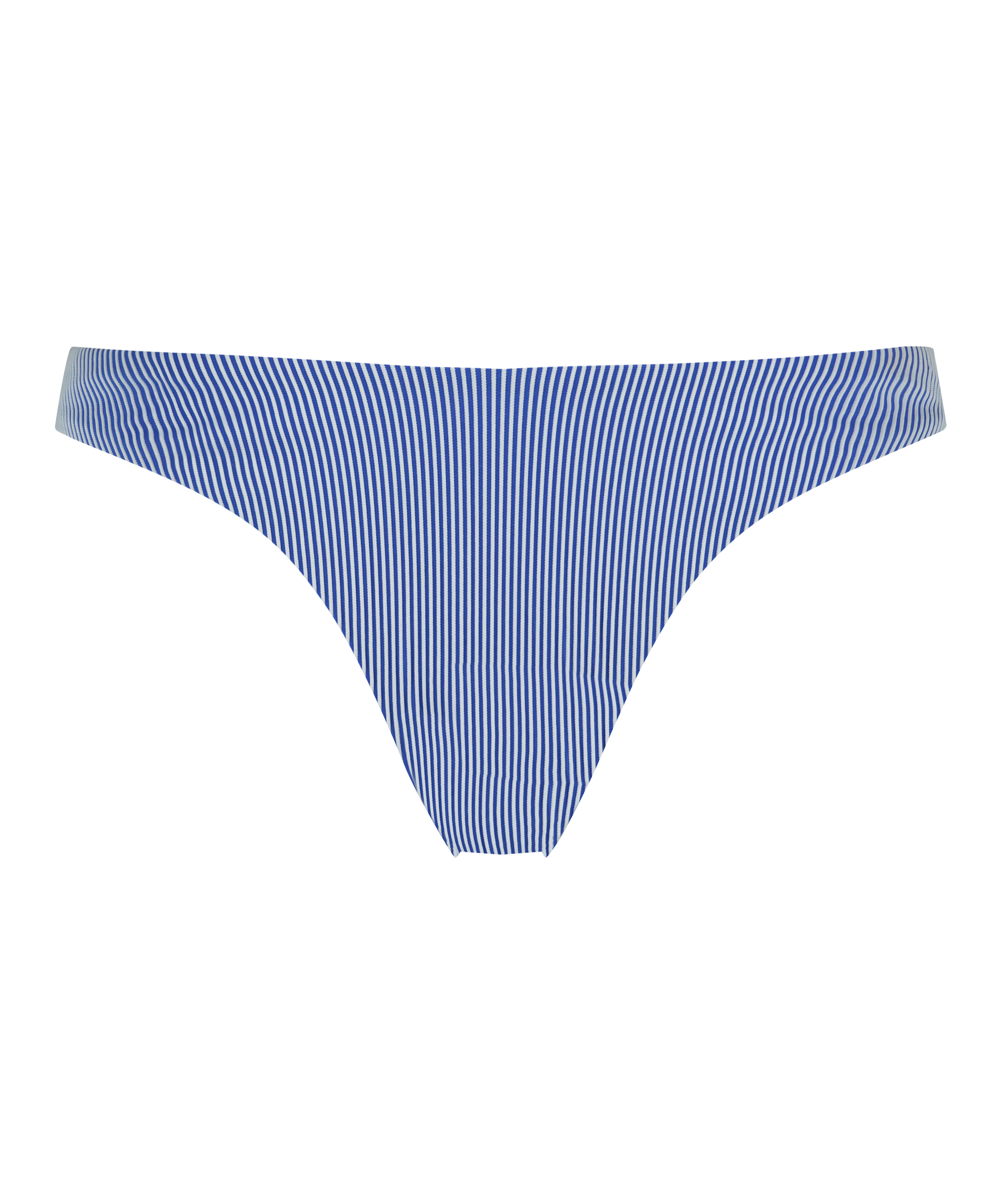 Bikini-Slip mit hohem Beinausschnitt Rib Fiji, Blau, main