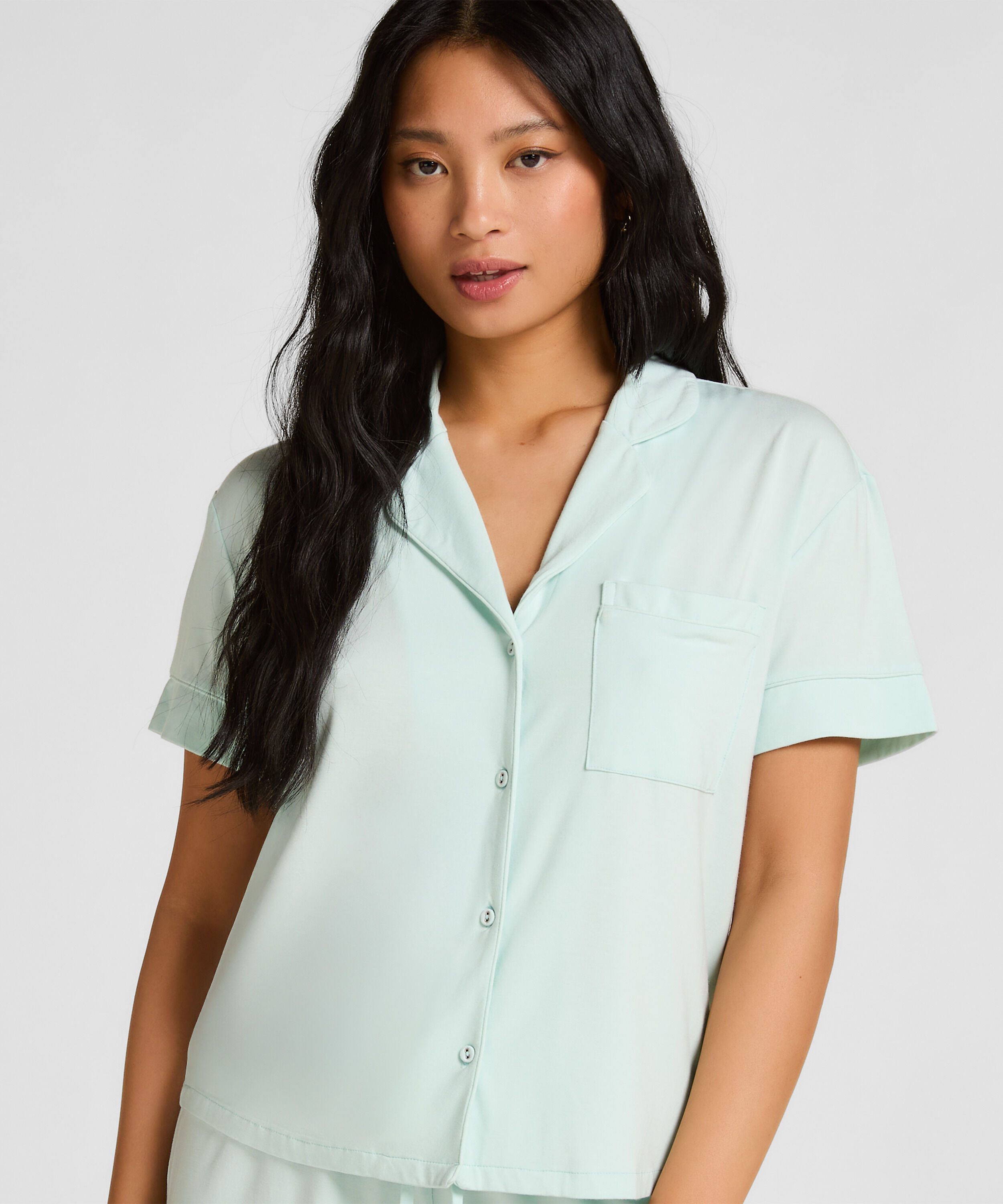 Kurzärmelige Jersey-Jacke Essential, Grün Kurzärmelige Jersey-Jacke Essential, Grün