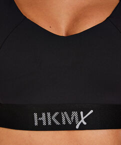 HKMX Sport-BH The Yoga Crop Level 2, Schwarz