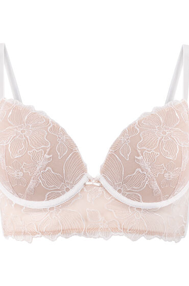 Thumbnail - Hunkemöller Vorgeformter Longline-Bügel-BH Lauren Weiß